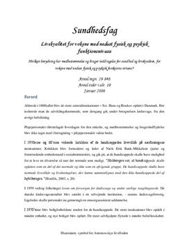 Download Livskvalitet for voksne med nedsat fysisk og pyskisk funktionsniveau Livskvalitet for voksne med nedsat fysisk og pyskisk funktionsniveau