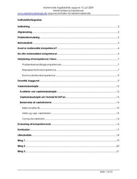Download Semesteropgave om matematiske kompetencer Semesteropgave om matematiske kompetencer