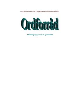 Download Receptivt og produktivt ordforråd Receptivt og produktivt ordforråd