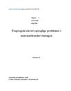 Sproglige problemer i matematikundervisningen Sproglige problemer i matematikundervisningen