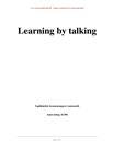 Learning by talking eksamensopgave Learning by talking eksamensopgave
