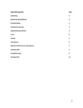 Præsentationsportfolio fra 2. praktik på pædagoguddannelsen