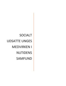 Medvirken og deltagelse hos socialt udsatte unge | SK2