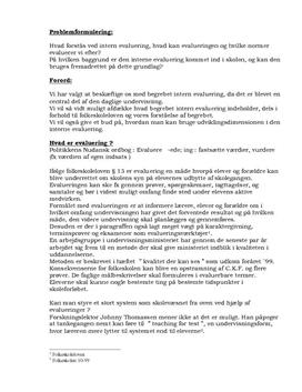 evaluering i folkeskolen evaluering i folkeskolen