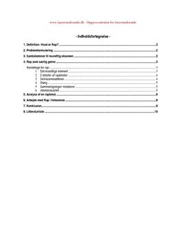 analyse af raptekst analyse af raptekst
